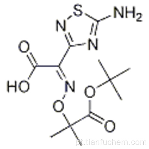 Ácido 1,2,4-tiadiazol-3-acético, 5-amino-a - [[2- (1,1- dimetiletoxi) -1,1-dimetil-2-oxoetoxi] imino] -, (57194299, Z) - CAS 76028-96-1